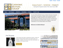 Tablet Screenshot of catholicmutual.org